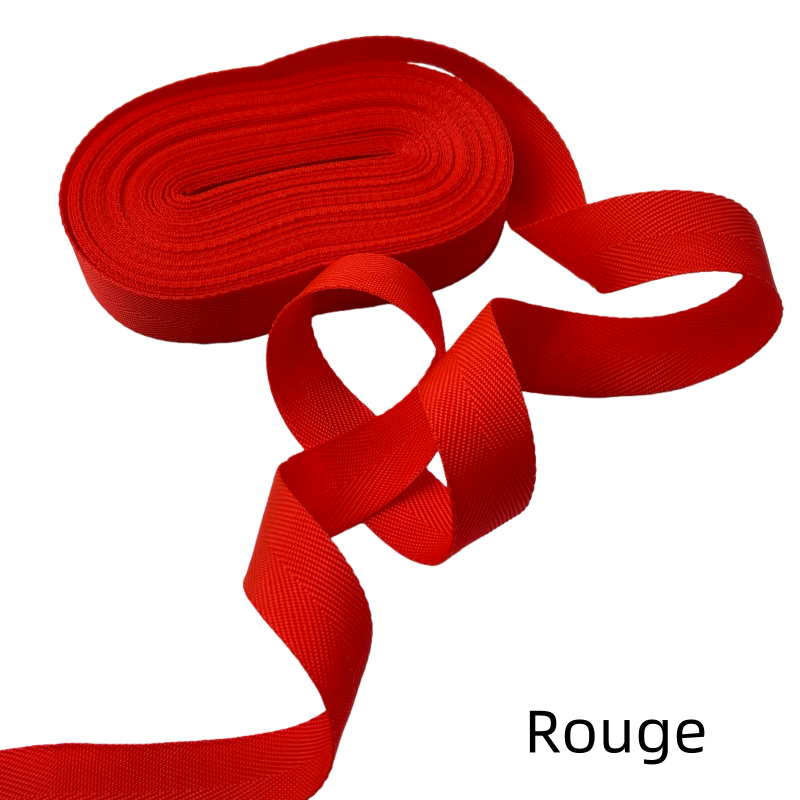 Sangles de couleur unie - Épaisseur 0,8mm - 23mm de largeur